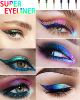 Chameleon Glitter Eyeliner Liquid, Pink Purple Metallic Satin High-Pigmented Color Multi-Reflective Finish Glitter Eye Liner Eyeshadow Pen,Smudge-proof,Longwear,Ultra-Fine Tip Eyeliner,for Eye Makeup-06